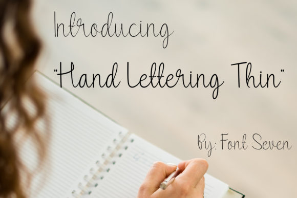 Download Hand Lettering Thin - Thin Collection