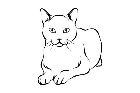 Download Cat Line Art Vector - Vector Collection