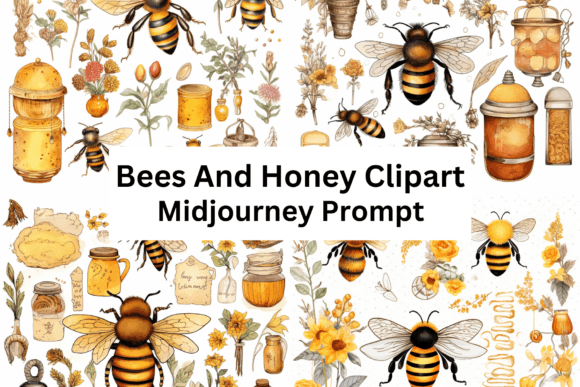 Download Bees and Honey Vector Clipart - Vector Collection