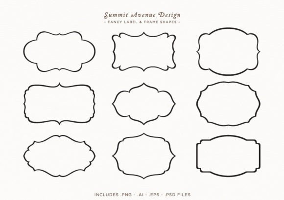 Download Label Frames Badge Shapes Vector PNG - Vector Collection