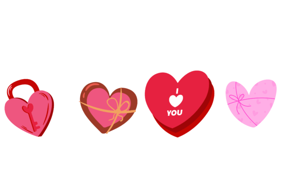 Download Valentine Illustration Set Vector - Vector Collection