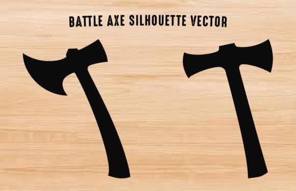 Download Battle Axe Silhouette Vector, Battleaxes - Vector Collection