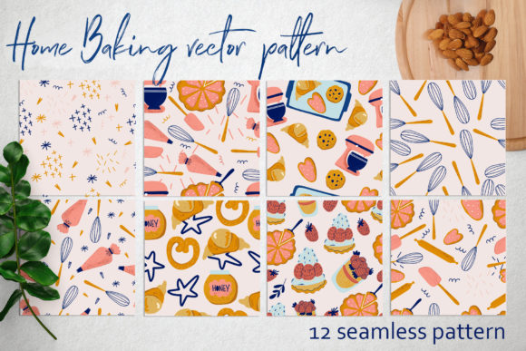 Download Home Baking Vector Pattern - Vector Collection