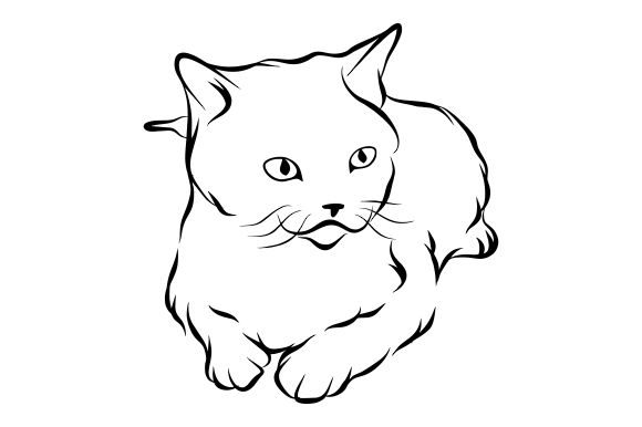 Download Cat Line Art Vector - Vector Collection