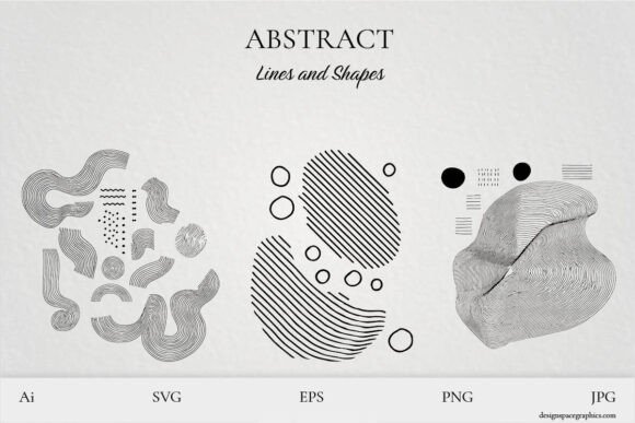 Download Vector Abstract Lines and Shapes - Vector Collection