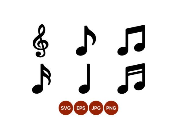 Download Music Note Symbols Vector Art Set - Vector Collection